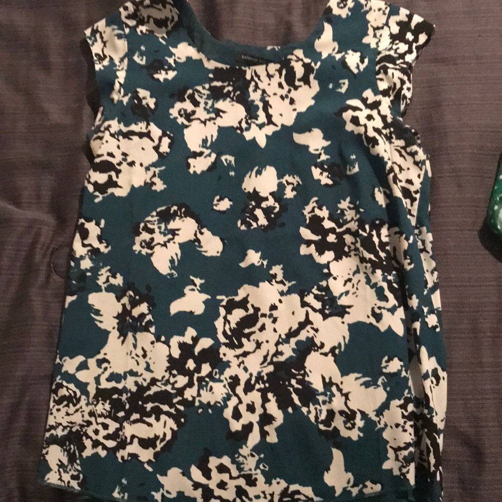 Banana Republic floral blouse